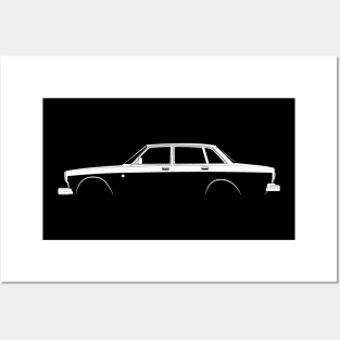 Volvo 164 Silhouette Posters and Art